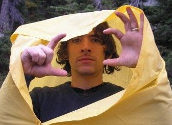 Brendan in a poncho