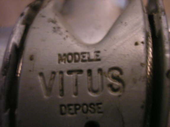 The bottom of the frame, showing the Vitus cable guides